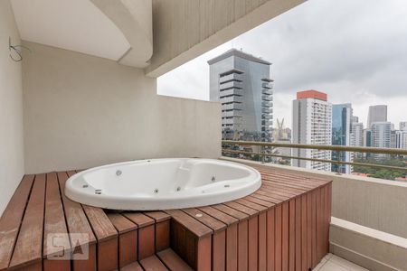 Varanda da Sala -Jacuzzi de apartamento para alugar com 3 quartos, 165m² em Brooklin Paulista, São Paulo