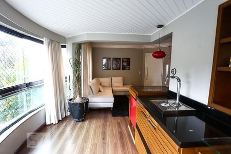 Varanda da Sala de apartamento à venda com 3 quartos, 130m² em Paineiras do Morumbi, São Paulo