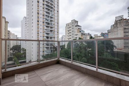 Sala - Varanda de apartamento para alugar com 1 quarto, 55m² em Consolação, São Paulo
