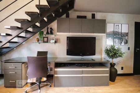 Sala de apartamento para alugar com 1 quarto, 64m² em Jardim Goiás, Goiânia