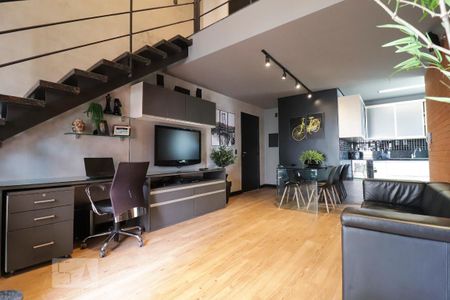 Sala de apartamento para alugar com 1 quarto, 64m² em Jardim Goiás, Goiânia