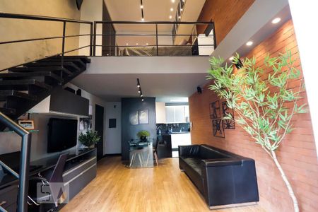 Sala de apartamento para alugar com 1 quarto, 64m² em Jardim Goiás, Goiânia