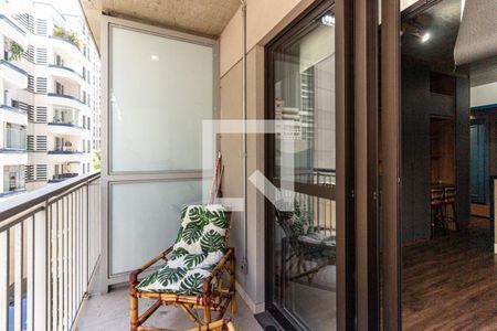 Varanda do Studio de kitnet/studio à venda com 1 quarto, 30m² em República, São Paulo