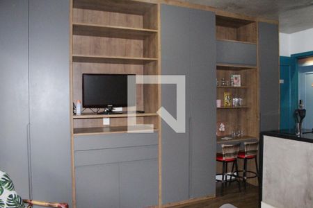 Sala/cozinha de kitnet/studio à venda com 1 quarto, 30m² em República, São Paulo