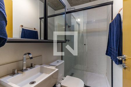 Banheiro de kitnet/studio à venda com 1 quarto, 30m² em República, São Paulo