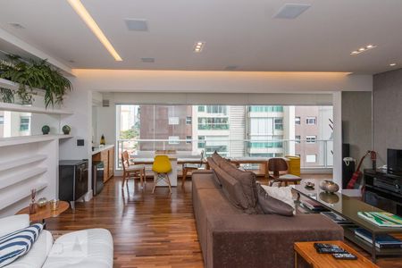 Sala de apartamento para alugar com 1 quarto, 69m² em Cidade Monções, São Paulo