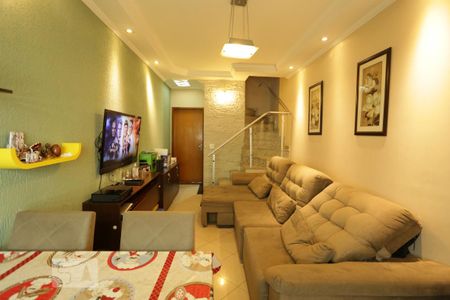 Sala de casa de condomínio para alugar com 2 quartos, 55m² em Vila Laís, São Paulo