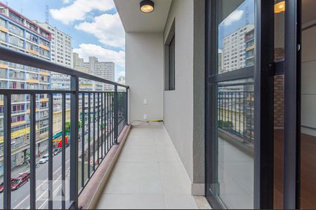 Varanda de kitnet/studio para alugar com 1 quarto, 26m² em Centro, São Paulo