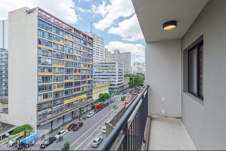 Varanda de kitnet/studio para alugar com 1 quarto, 26m² em Centro, São Paulo