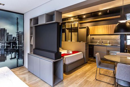 Varanda gourmet de apartamento para alugar com 1 quarto, 42m² em Consolação, São Paulo