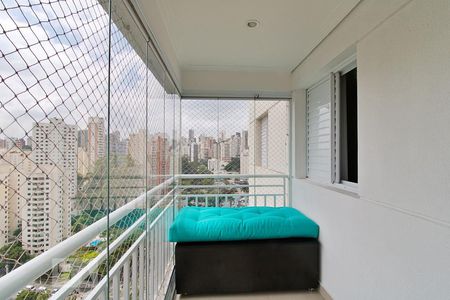 Varanda da Sala de apartamento à venda com 2 quartos, 87m² em Jardim Caboré, São Paulo