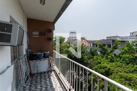 Varanda  de apartamento à venda com 1 quarto, 42m² em Benfica, Rio de Janeiro