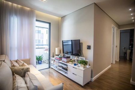 Sala de Estar de apartamento à venda com 2 quartos, 55m² em Vila Fachini, São Paulo