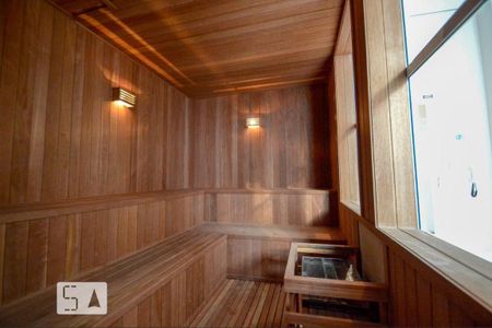 Studio para alugar com 55m², 1 quarto e 1 vaga Studio para alugar com 55m², 1 quarto e 1 vagaÁrea Comum - Sauna
