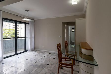 Sala de apartamento para alugar com 1 quarto, 48m² em Indianópolis, São Paulo