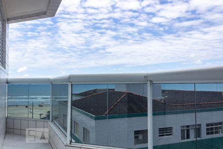 Varanda da sala de apartamento para alugar com 1 quarto, 67m² em Ocian, Praia Grande
