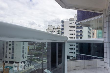 Varanda da sala de apartamento para alugar com 1 quarto, 67m² em Ocian, Praia Grande