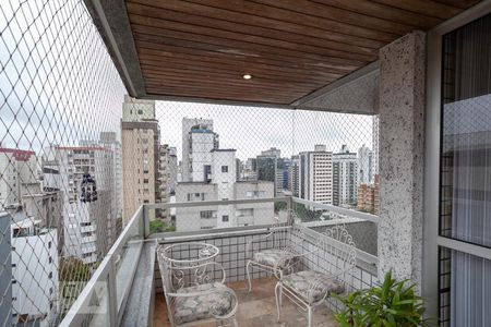 Varanda da sala 1 de apartamento para alugar com 4 quartos, 129m² em Carmo, Belo Horizonte