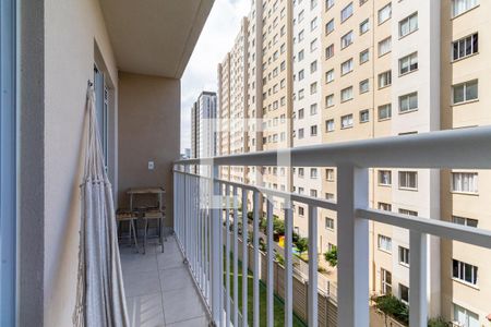 Sala/Quarto - Varanda de apartamento para alugar com 1 quarto, 30m² em Jardim Prudência, São Paulo