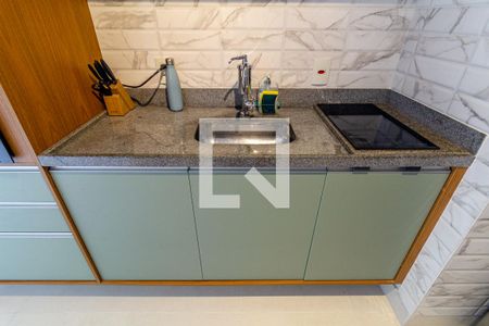 Cozinha de kitnet/studio à venda com 1 quarto, 28m² em República, São Paulo