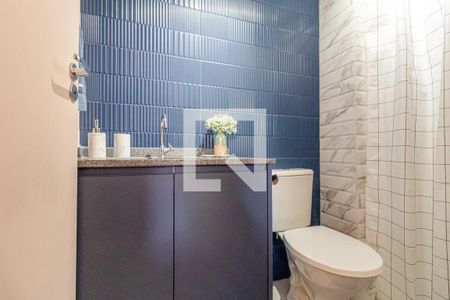 Banheiro de kitnet/studio à venda com 1 quarto, 28m² em República, São Paulo