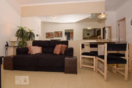 Sala de apartamento para alugar com 1 quarto, 60m² em Barra Funda, Guarujá