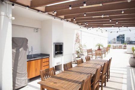 Studio para alugar com 28m², 1 quarto e sem vaga Studio para alugar com 28m², 1 quarto e sem vagaÁrea comum - Churrasqueira