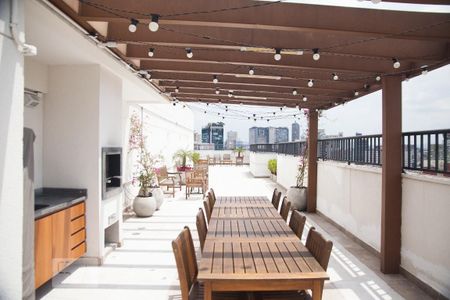 Studio para alugar com 28m², 1 quarto e sem vaga Studio para alugar com 28m², 1 quarto e sem vagaÁrea comum - Churrasqueira