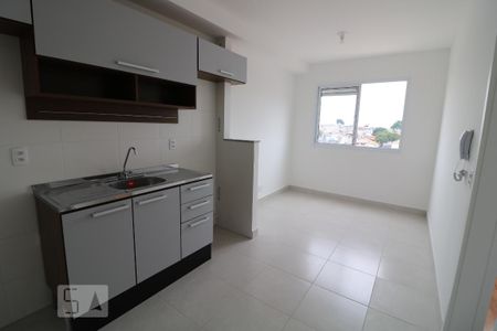 Cozinha de apartamento à venda com 1 quarto, 27m² em Jardim Planalto, São Paulo