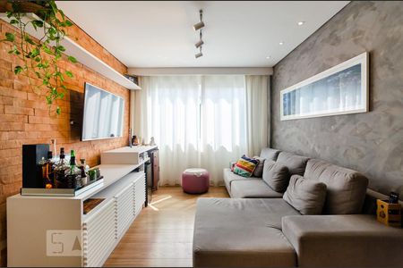 Sala de apartamento para alugar com 3 quartos, 82m² em Aparecida, Santos