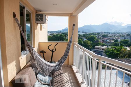 Varanda da Sala de apartamento à venda com 3 quartos, 184m² em Taquara, Rio de Janeiro