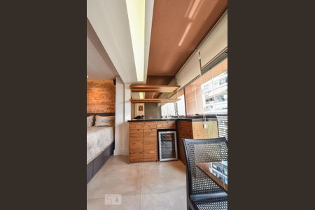 Studio para alugar com 43m², 1 quarto e 1 vagaVaranda
