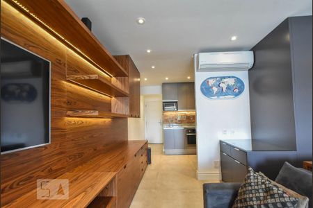 Sala de Estar de kitnet/studio para alugar com 1 quarto, 43m² em Brooklin Paulista, São Paulo