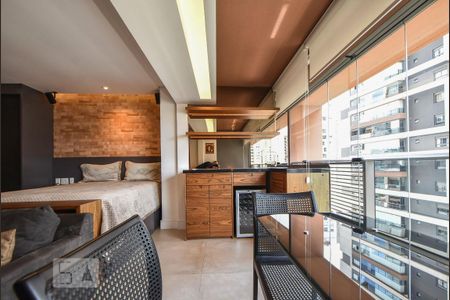 Studio para alugar com 43m², 1 quarto e 1 vagaVaranda