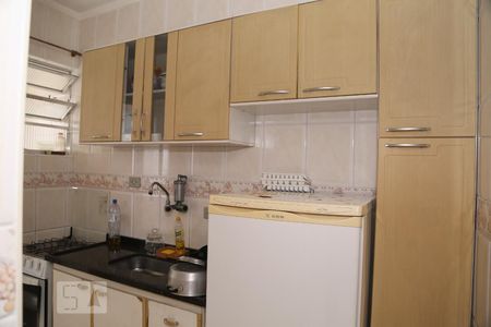 Cozinha de apartamento para alugar com 1 quarto, 38m² em Aviação, Praia Grande