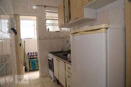 Cozinha de apartamento para alugar com 1 quarto, 38m² em Aviação, Praia Grande