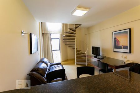 Sala de apartamento para alugar com 1 quarto, 42m² em Funcionários, Belo Horizonte