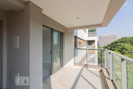 Varanda Sala de apartamento à venda com 2 quartos, 64m² em Indianópolis, São Paulo