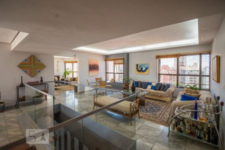 Sala de Estar de apartamento à venda com 4 quartos, 330m² em Cambuí, Campinas