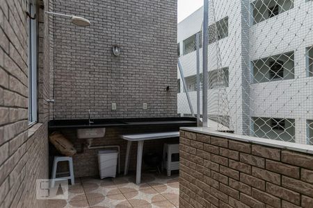 Varanda de apartamento para alugar com 3 quartos, 155m² em Ponta da Praia, Santos