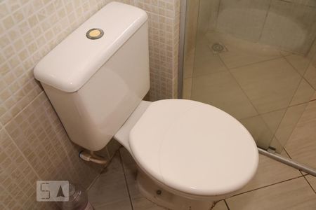 Banheiro Social de casa de condomínio para alugar com 1 quarto, 50m² em Aviação, Praia Grande