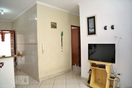 Sala de casa de condomínio para alugar com 1 quarto, 50m² em Aviação, Praia Grande