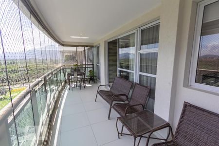 Varanda da Sala de apartamento para alugar com 4 quartos, 149m² em Jacarepaguá, Rio de Janeiro
