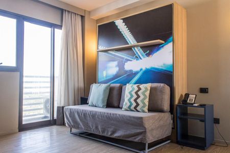 Sala de apartamento à venda com 1 quarto, 30m² em Alphaville Industrial, Barueri