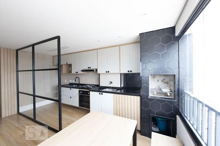 Sala. Cozinha, Churrasqueira de apartamento à venda com 2 quartos, 58m² em Jardim Brasília, São Paulo