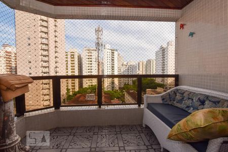 Varanda da Sala de apartamento para alugar com 3 quartos, 170m² em Barra Funda, Guarujá