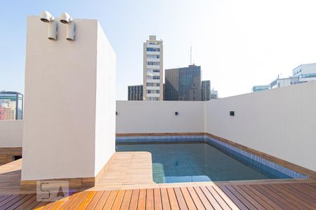 Área comum - Piscina de kitnet/studio para alugar com 1 quarto, 35m² em Consolação, São Paulo