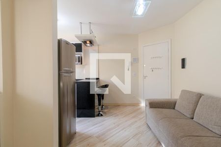 Sala de apartamento para alugar com 1 quarto, 35m² em Água Verde, Curitiba