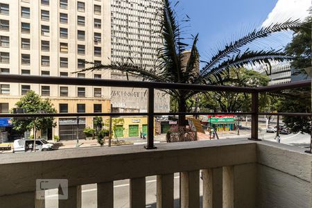 Varanda de kitnet/studio para alugar com 1 quarto, 22m² em Centro Histórico de São Paulo, São Paulo
