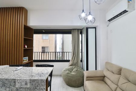 Sala de apartamento para alugar com 1 quarto, 23m² em Bela Vista, São Paulo